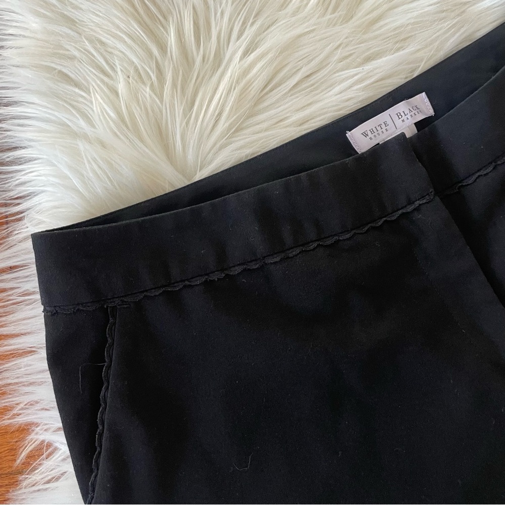 White House Black Market WHBM Bermuda Dress Shorts Size 14 Black - Picture 3 of 4